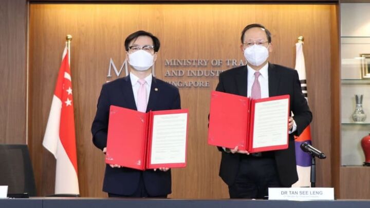 امضای توافقنامه تجاری در زمینه اقتصاد دیجیتال میان سنگاپور و کره جنوبی